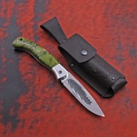 Складной нож с клинком якутского типа СТ31